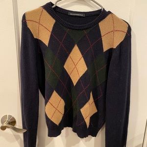 Brandy Melville Argyle Sweater